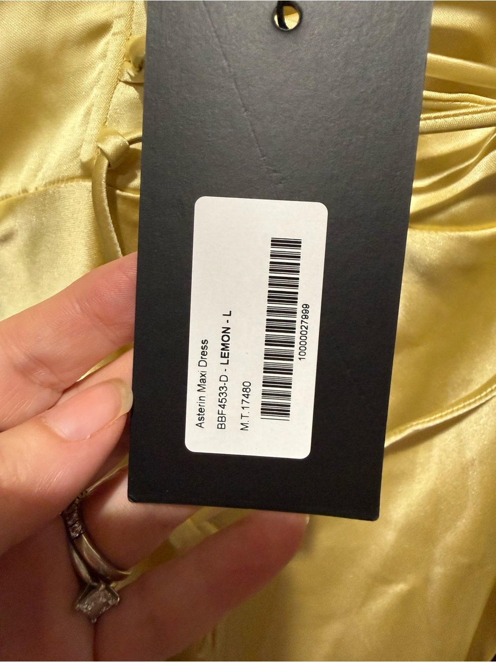 NWT Babyboo Asterin Maxi Dress - Lemon - Size L - Picture 5 of 9